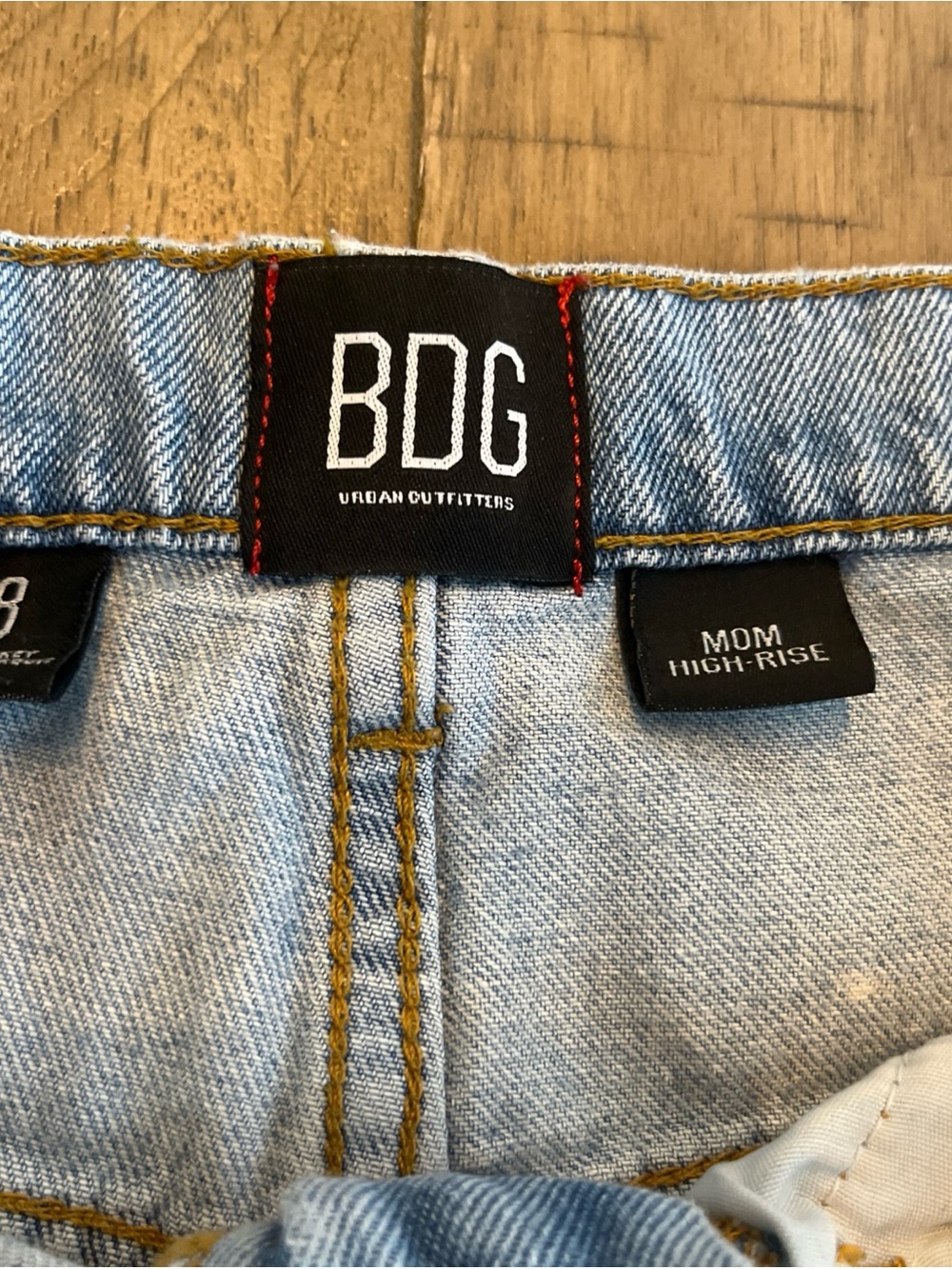 BDG Light Blue Mom High-Rise Kids Jeans - Classic Wash